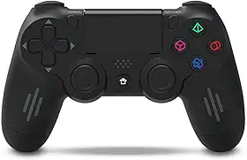 Controle Sem Fio para PS4 e PC, Bluetooth 5.0, Bateria 10000mAh, com Vibração e Alto-Falante, KP-GM018-2