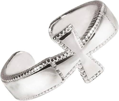 Anillo de cruz religiosa, anillo de boda cristiano para mujer, anillo texturizado de plata, joyería inspiradora, anillo para hija, ajustable,