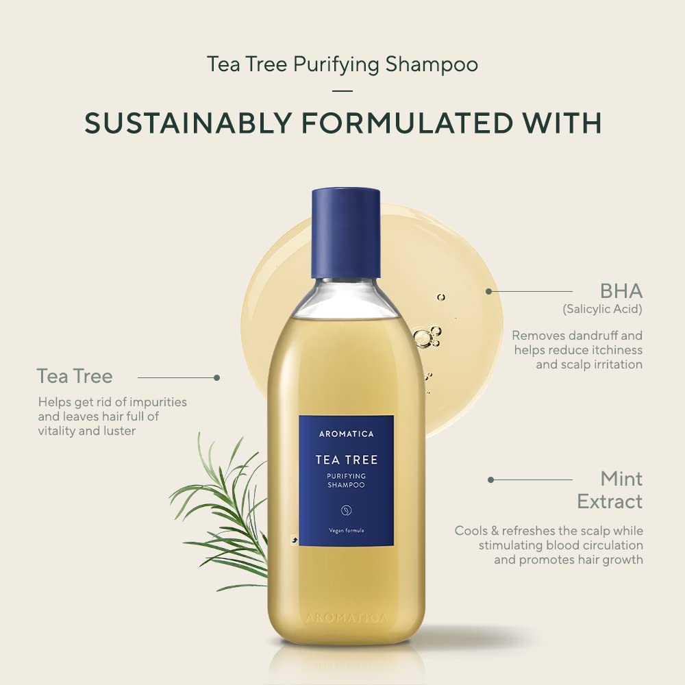 Buy AROMATICA Tea Tree Purifying Shampoo 13.53fl.oz./400ml Sulfate