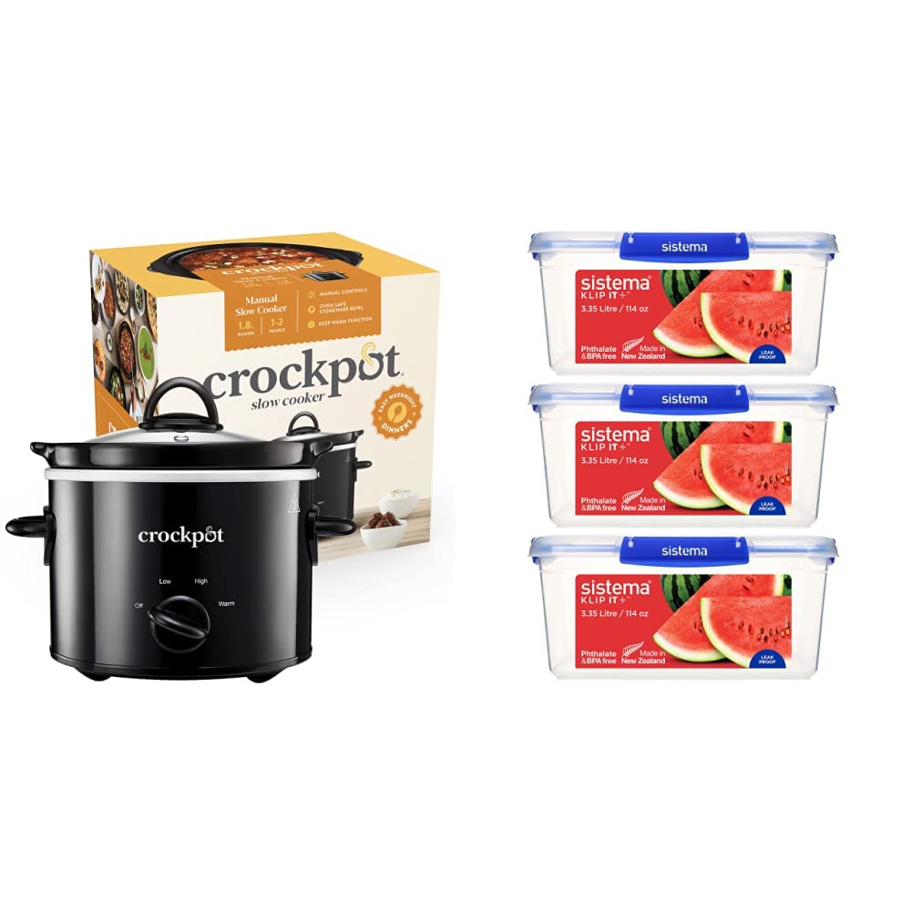 crockpot slow cooker 1.8 ltr
