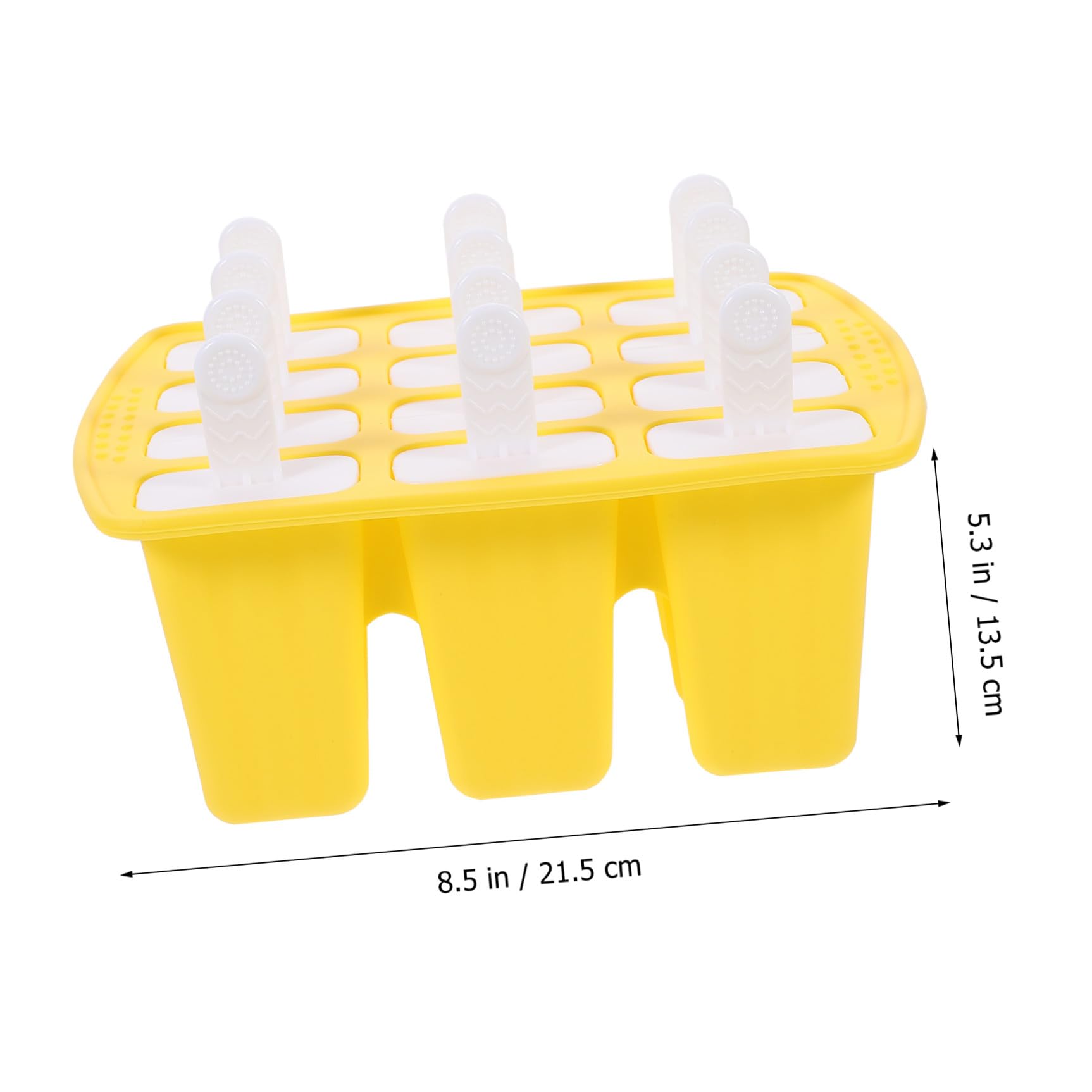 COLLBATH Moules à Glaçons en Silicone, 12 Cavités, Moule Soi-même pour Fruits et Pâte, pour L’été, 1 Set