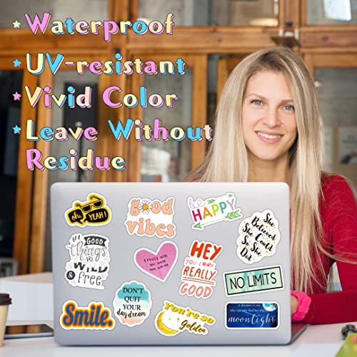 150Pcs Motivational Quote Stickers For Water Bottles Vinyl Affirmation Stickers For Teens, Students, Teachers, Adults, Women Laptop Stickers Aesthetic Inspirational Stickers For Journaling Scrapbook #TOP4