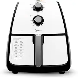 Midea - Fritadeira, Airfryer Sem Óleo, 220V, 4L, Preto e Branco
