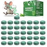 Mouse Rodent Repellent, 36 Pack Peppermint Oil Mouse Traps for Rat Mice, Ant, Roach, Spider, Squirrel, Nature Mouse Deterrent for Indoor Outdoor Use, for Garden & Home, Family & Pet Safe