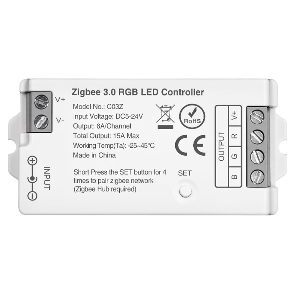 Vjsujehgy Tuya Zigbee 3.0 Controller TUYA Life APP Control Dimmer Light Strip Controller