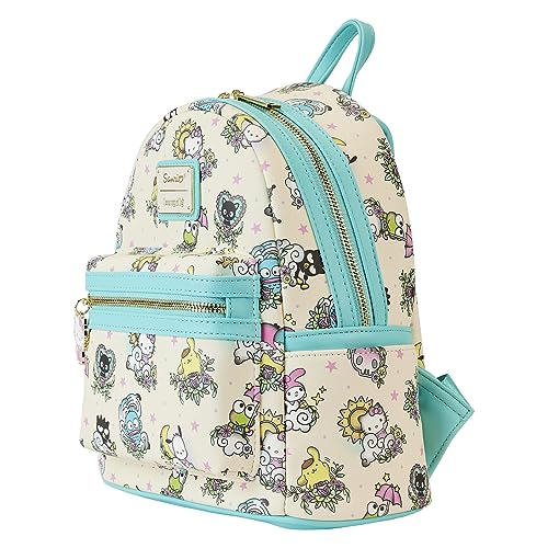 Loungefly Sanrio Hello Kitty Tattoo All Over Print Womens Double Strap Shoulder Bag Purse2