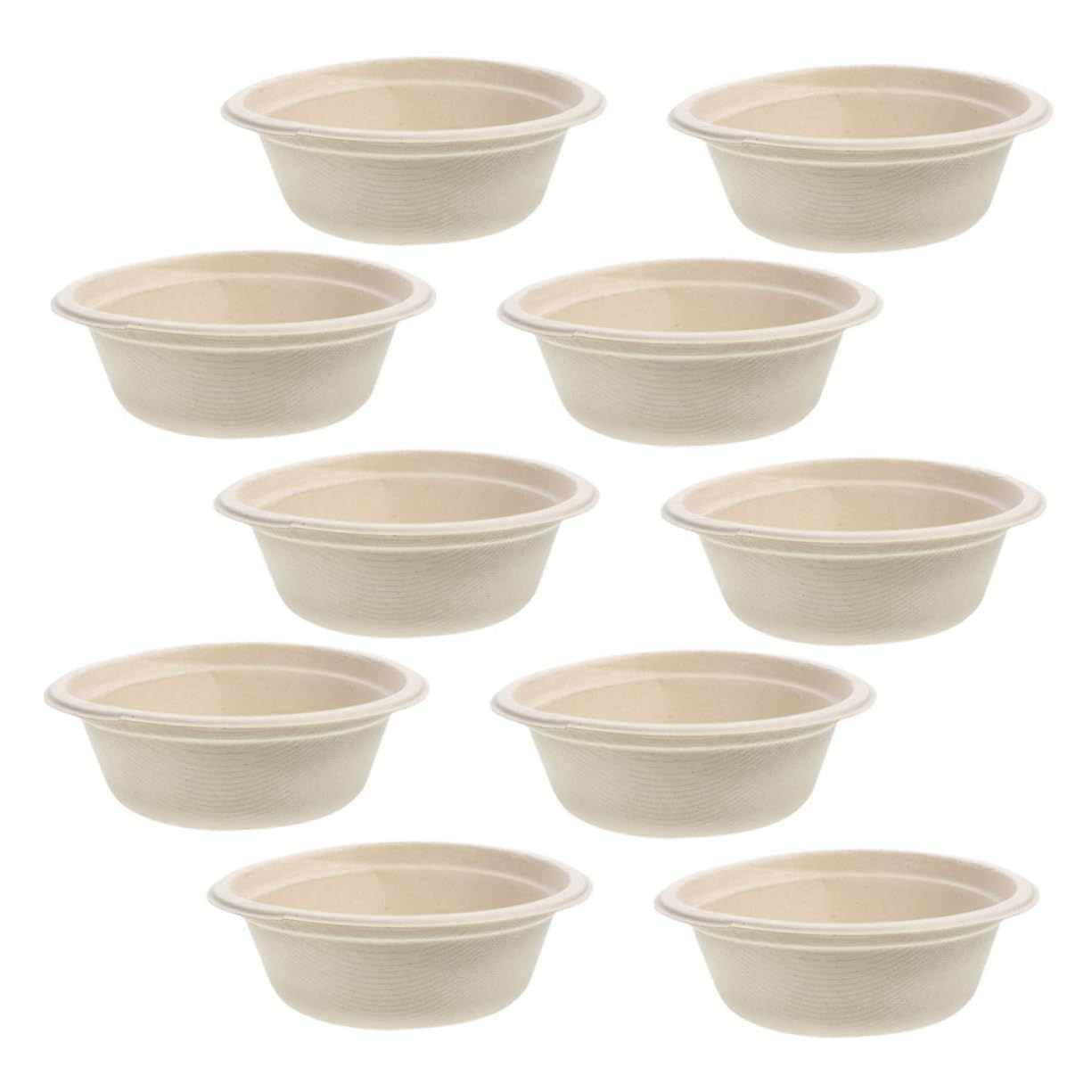 BCOATH 10pcs Kitten Puppy Bowl Large Capacity Disposable Cat Dog Bowl Practical for Indoor Outdoor