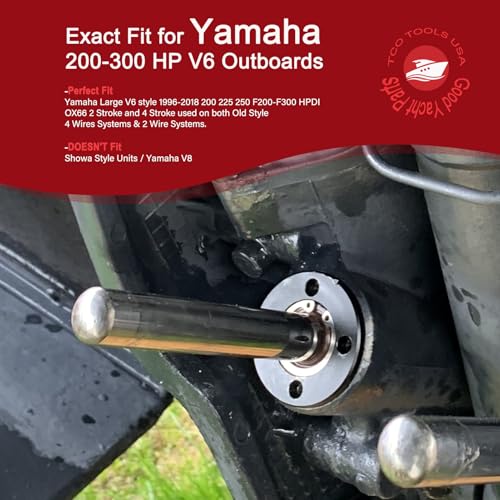 Image of Trim Cap Cylinder With Seals Fits for Yamaha 200-225-250-300 HP Outboard V6 Replacement OEM 61A-43821-00-00 FSM040 Tilt Trim End Cap Gland (1 piece)