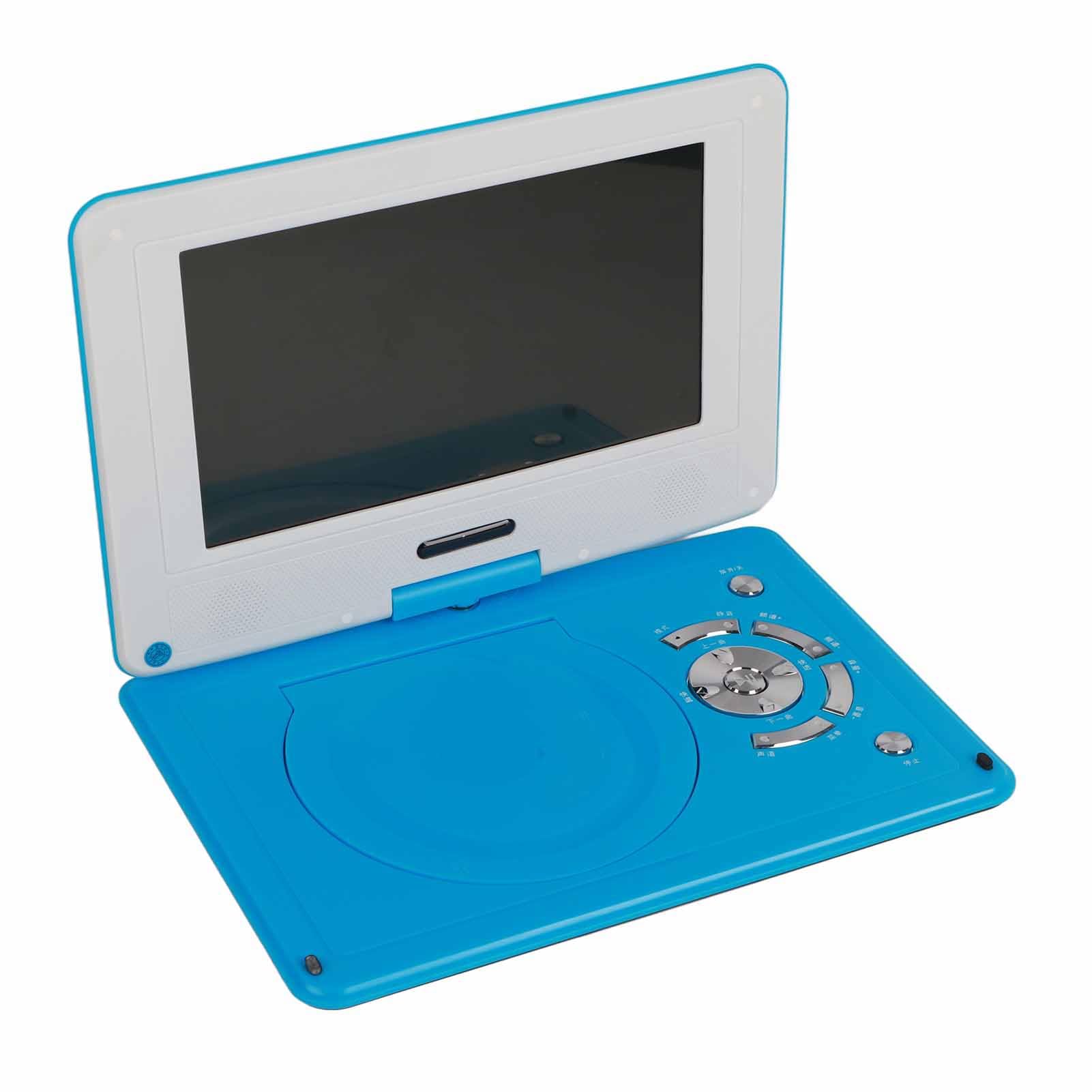 Reproductor de DVD Portátil, Reproductor de DVD Multifuncional de Alta Definición de 12 "Full HD para Coche, para Viajes Al Aire Libre (Azul)