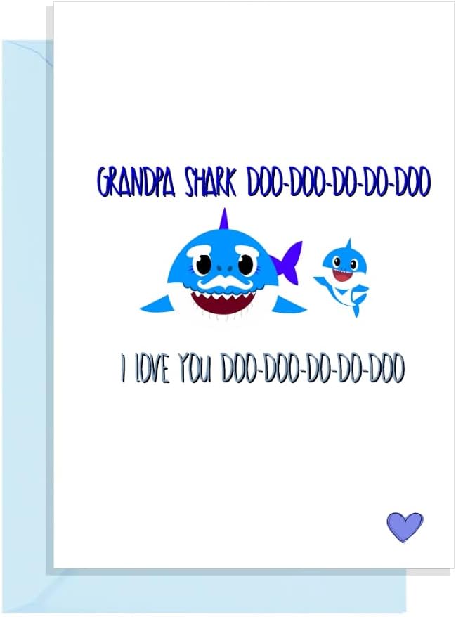 That Card ShopFunny Grandpa Shark Fathers Day Card - for Grandad from the Baby Shark song!
