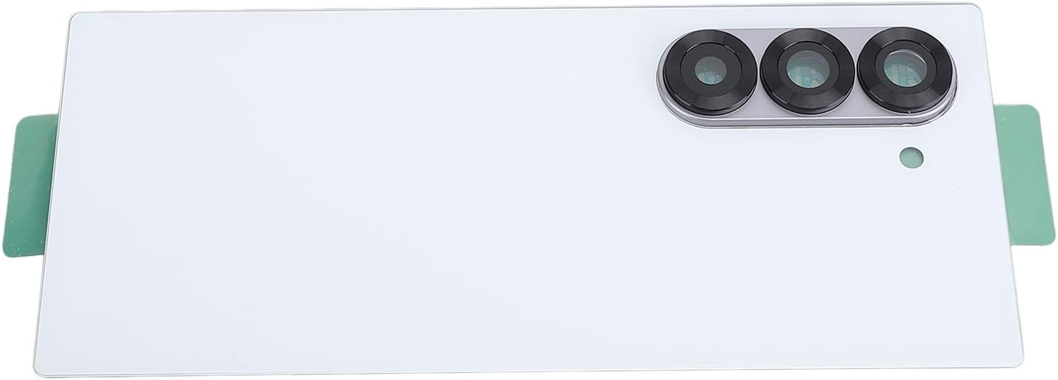 SUNGOOYUE Z Fold 6 Cell Phone Glass Case Door Replacement Kit with PreInstalled Lens - Easy Installation, Multifunctional, Compatible Replacement for Z Fold 6 - Excellent Glass Material (White)
