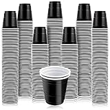 Cynquma 200Pcs 2 oz Shot Cups,Plastic Shot Glasses,Black Shot Glasses Disposable,Mini Party Cups,Dis