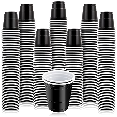 Cynquma 200Pcs 2 Oz Shot Cups,Plastic Shot Glasses,Black Shot Glasses Disposable,Mini Party Cups,Disposable Plastic Shot Cups For Drinking Birthday Party Tasting Serving Samples And Tastings (Black) #TOP10