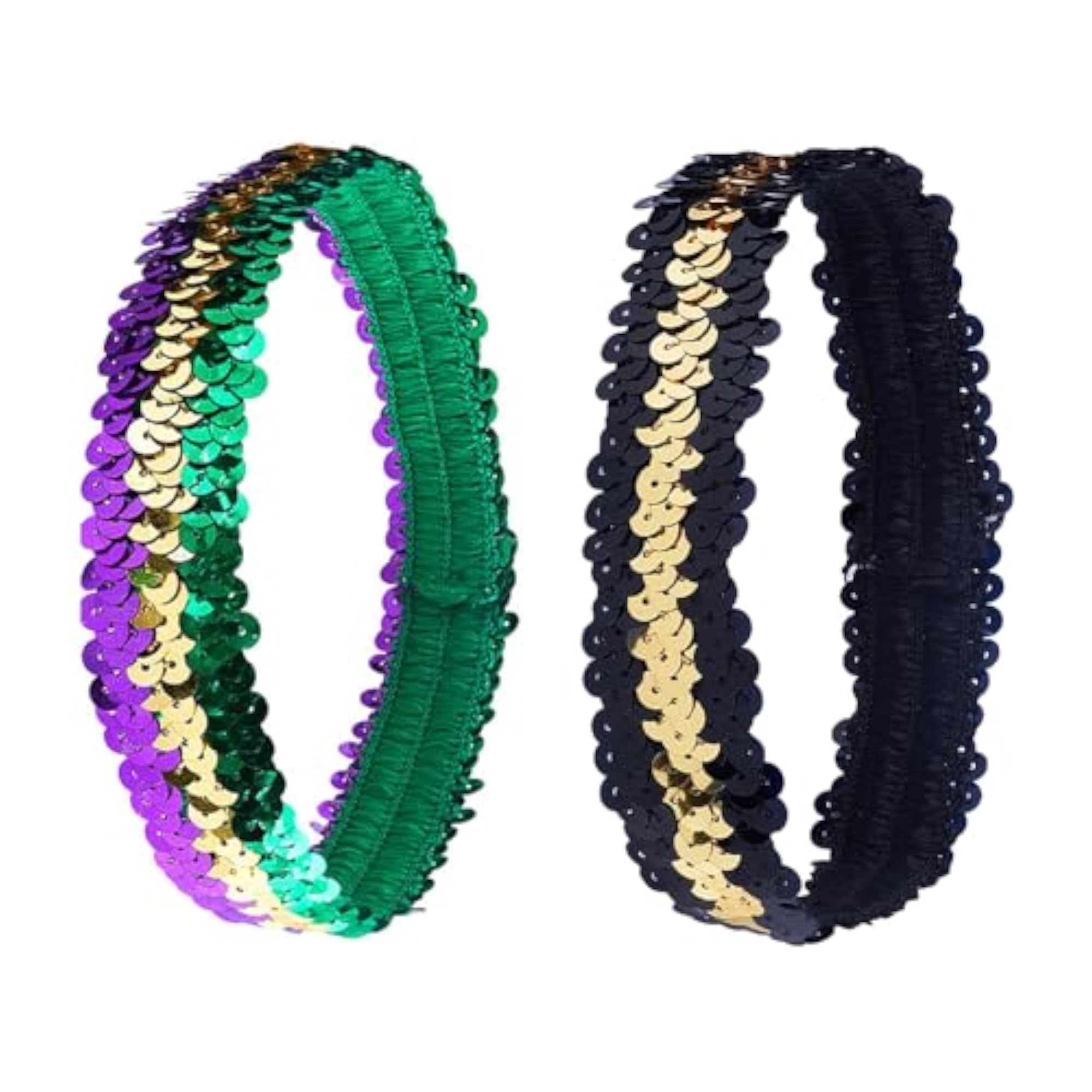 Sparkling Sequin Stretchable Headband Combo Set for Women & Girls