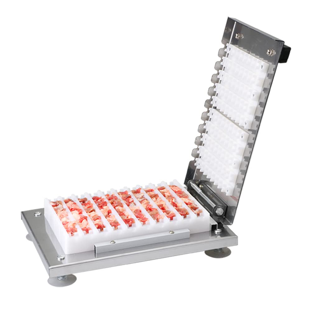 Brochette de Viande, Machine à brochettes Commerciale Manuelle, brochette de Kebab, brochette de Barbecue, brochette en Acier Inoxydable