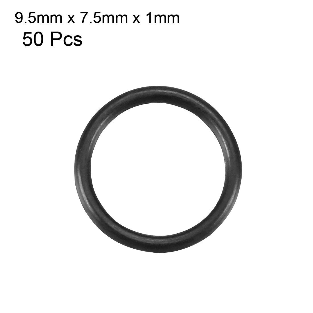 Blасk Frіdау - 70% оƒƒ uxcell Nitrile Rubber O-Rings, 9.5mm OD 7.5mm ID 1mm Width, Metric Buna-N Sealing Gasket, Pack of 50