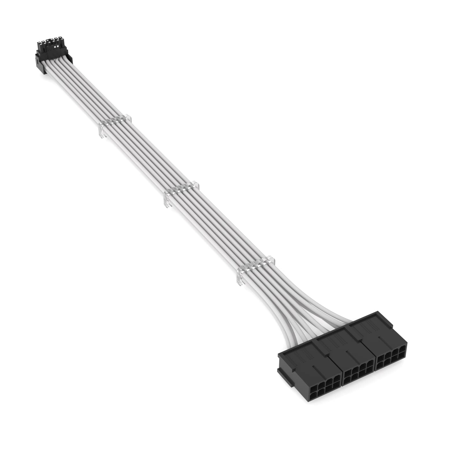 Sirlyr 12vhpwr Cable,16Pin GPU Cable,Pcie 5.0 Power Supply,Male to Female PSU Cable Extension,90 Degree Adapter 600W for RTX 3090TI,4070Ti,4080 and 4090 Graphic Card (B Connector,White)