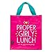 Price comparison product image Happy Jackson Proper Girly Lunch Lunch Bag | Pink | Plastic | Wipe Clean