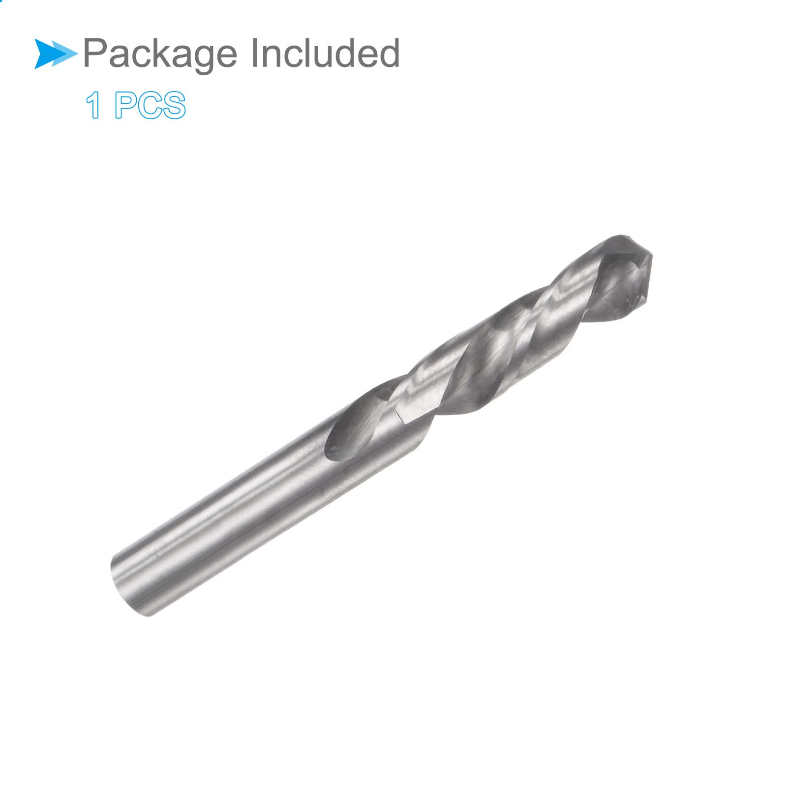 Foret Carbure Monobloc, 6mm Diamètre, YG6 (C2/K20) Tungstène Carbure Droit Tige Tordu Foret Forage - (Applications: pour Acier Inox Alliage), 1 Pcs
