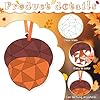 Dispowreath 80 Pcs Fall Crafts Kits Fall Maple Leaf Coloring Crafts Color Your Own Pumpkin Squirrel for Thanksgiving Holiday Gift School Classroom DIY Craft Projects Activities Supplies Decoration #2