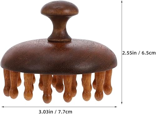 Miniatura 6 de KOMBIUDA Peine de madera Peine de pelo natural Cepillo de champú Cepillo de masaje Cepillo de pelo Cepillo desenredante de pelo Peine de peinado