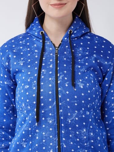 Image of Pivl Women's Fleece Blend Winter hooded Jacket.