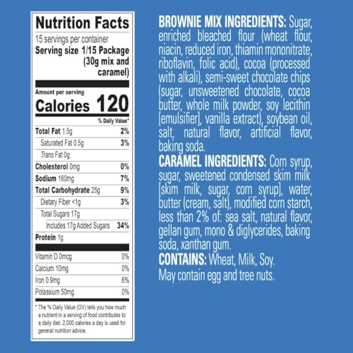 Image of Ghirardelli Salted Caramel Premium Brownie Mix, Includes Salted Caramel Sauce, 16 oz Boxes (Pack of 12)