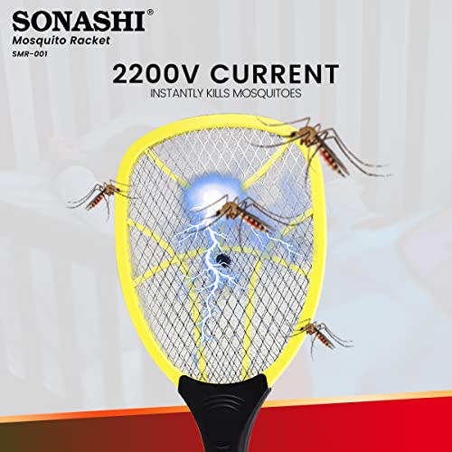 Image of Sonashi Mosquito Bat SMR 001 Rechargeable bat with Safety Grill Long Lasting Battery - 1 Year Warranty