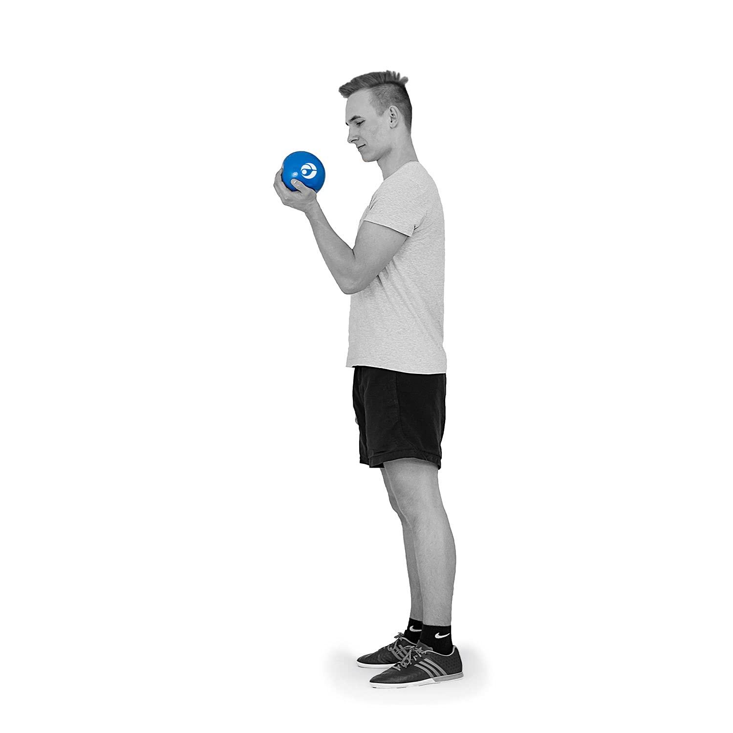 AFH Webshop Gewichtsball, Sportball, mit Sandfüllung, 4 Stück Spar Set | 0,5kg, 1,0kg, 1,5kg und 2,0 kg
