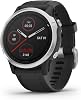 Garmin Fenix 6S, Premium Multisport GPS Watch, Smaller-Sized, Heat and Altitude Adjusted V02 Max, Pulse Ox Sensors and Training Load Focus, Silver with Black Band