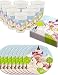 Produktbild HomeTools.eu® - Einhorn-Geschirr Unicorn Party-Geschirr Set Castle Papp-Teller, Plastik-Becher, Servietten, Kinder-Geburtstag, 8 Personen, 36-Teilig