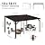 Domi 10'x14' Hardtop Wall Mounted Gazebo, Expandable Lean to Gazebo Pergola with Gutters & Galvanized Steel Roof, 60MPH Wind Resistance Outdoor Heavy Duty Canopy Sun Shade for Patio, Backyard - Brown