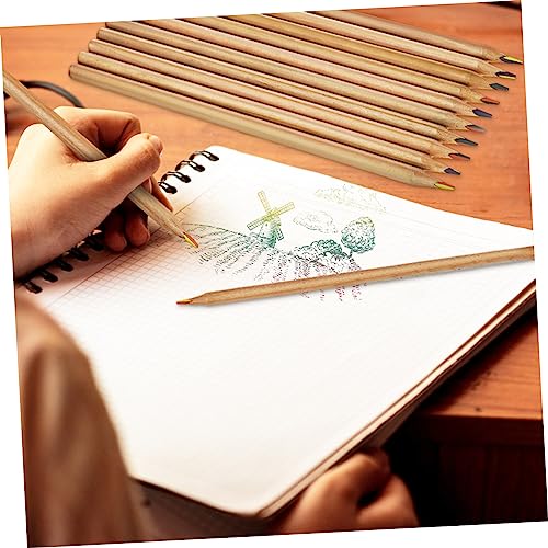 TOYANDONA 10 Pcs Lápis Papelaria Portátil De Madeira Filho