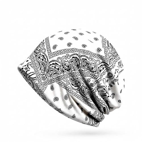 MyNoogin Bandana Beanie 100% Cotton Bandana-Print Gaiter-Style Soft Lightweight Breathable Stretch Fit One Size Fits Most
