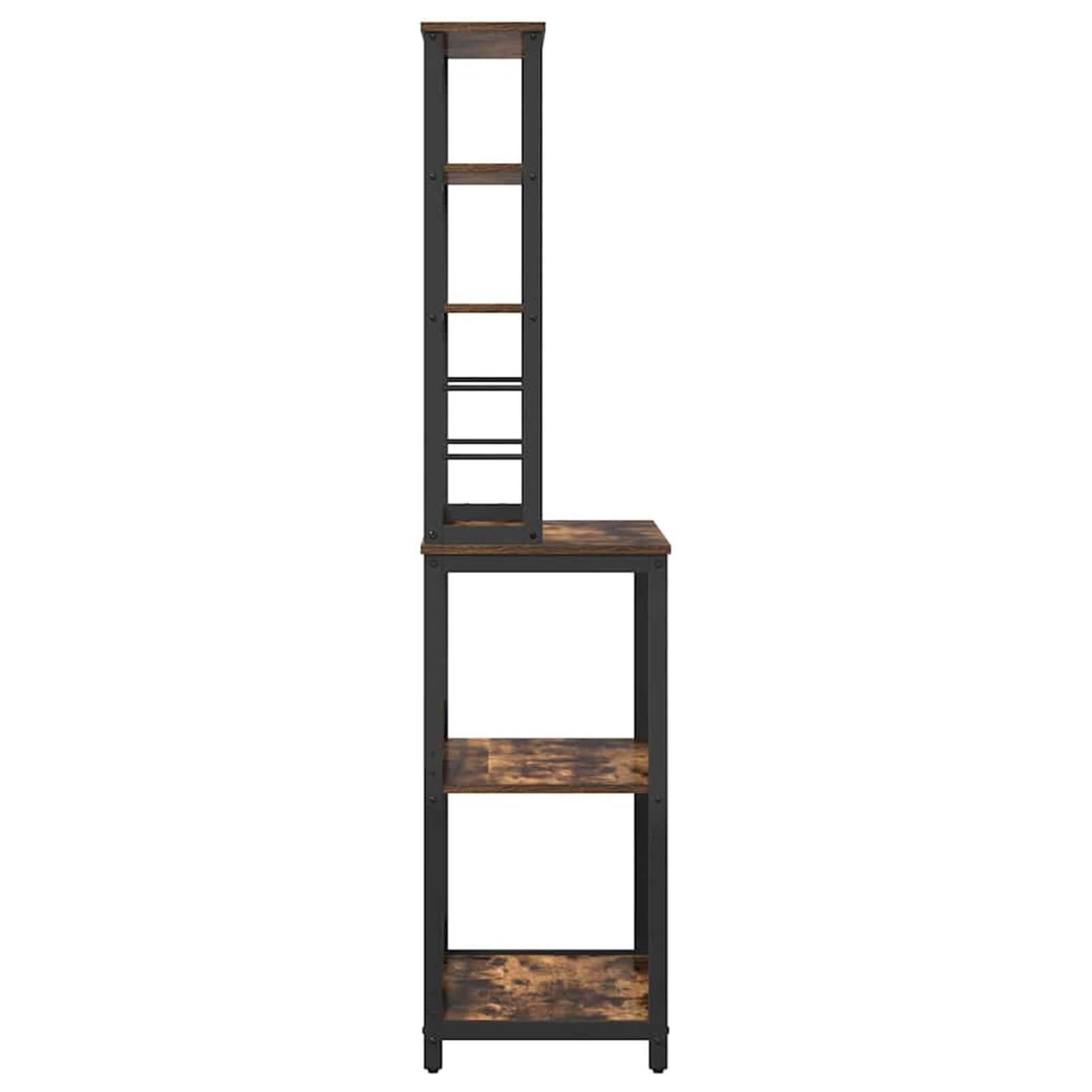 Gecheer Küchenregal industrieller Stil 60 x 40 x 168 cm Holzwerkstoff Regale stabilen Stahlrahmen rechteckige Form viel Platz für Kochutensilien und Deko-Objekte for Küchen und Essbereiche