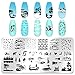 WOKOTO 6Pcs Beach Nail Stamping Kit Seaside Holiday Nail Stamping Plates For Nails Summer Nail Art Stamps Plates Palm Tree Boat Fish Flower Nail Stamp Plates For Nails Designs Stamps For Nail Art