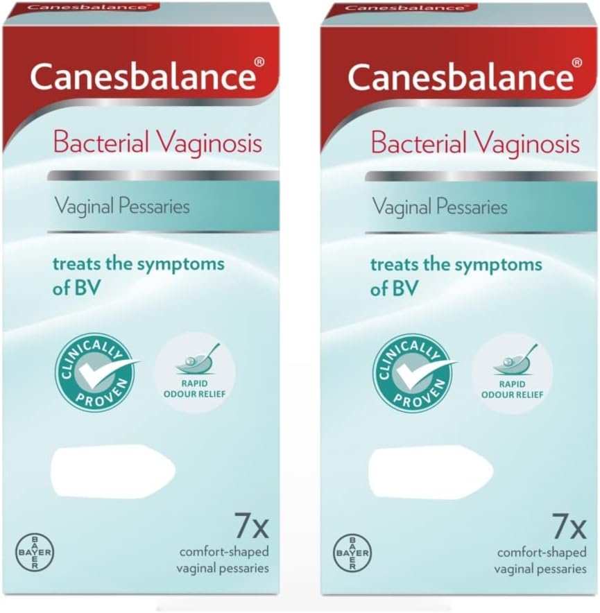 CanesBalance Vaginal Pessaries | Bacterial Vaginosis Symptom Treatment | Starts to Work Immediately to Relieve Unpleasant Intimate with BV | Clinically Proven- Pack of 7x2 (14 Total), White