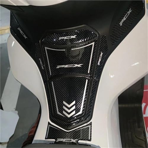 Almohadilla de tanque PCX160 para rutas urbanas seguras con protector de carbono 2