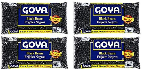 Goya Black Beans Dry 14oz (Pack of 4)