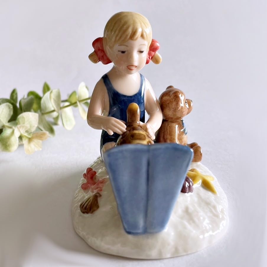 正規美品2003年ロイヤルコペンハーゲンエマ 少女 亀 テディベア ミレニアム 正規美品2003年ロイヤルコペンハーゲンエマ 少女 亀 テディベア