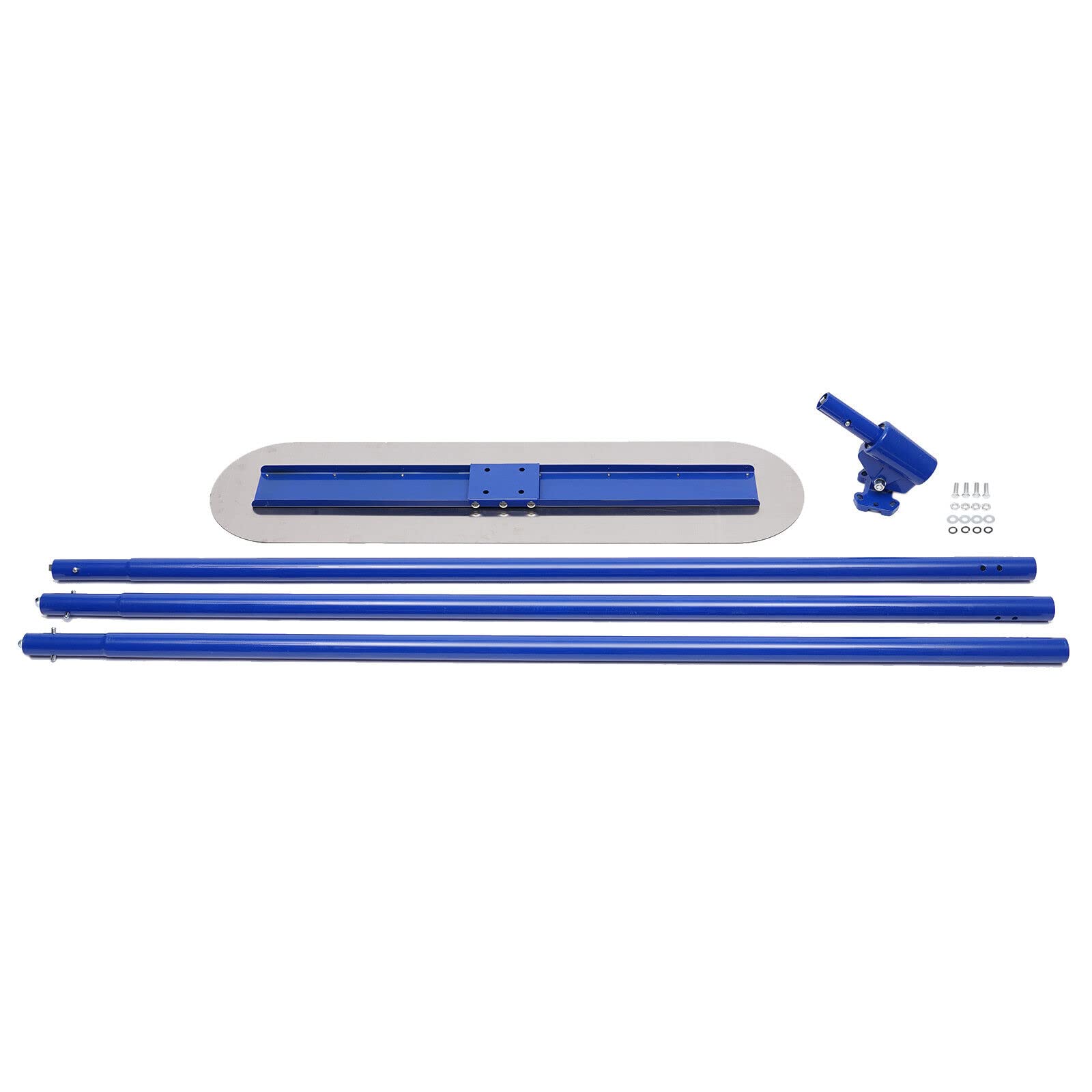 Paleta flotante de hormigón, paleta de hormigón, esparcidor de hormigón de acero inoxidable, paleta de hormigón con mango, paleta de suelo, máquina profesional de suelo y parches de hormigón, 120 cm.