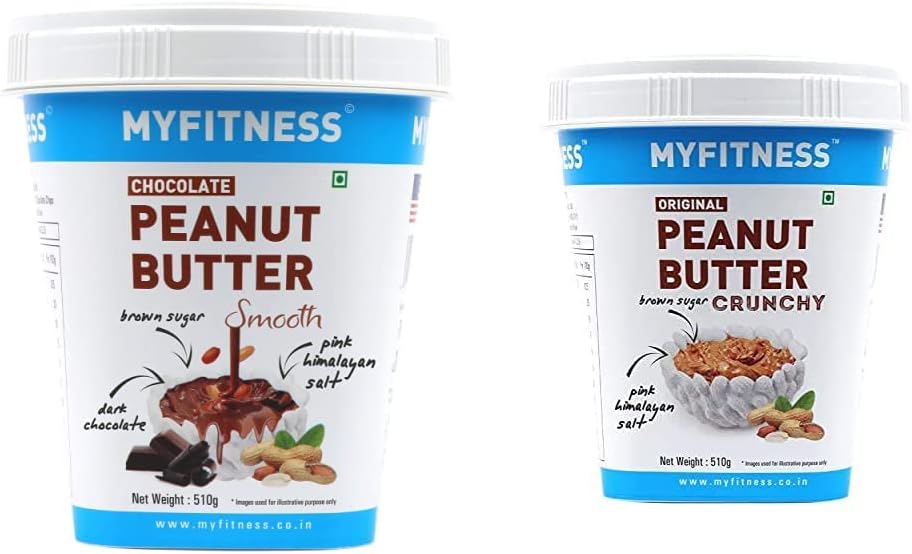 MYFITNESS Chocolate Peanut Butter 510g + MYFITNESS Original Peanut Butter Crunchy 510g