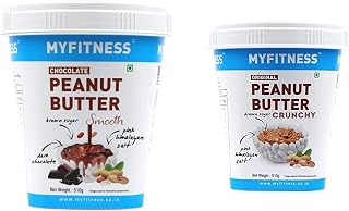 MYFITNESS Chocolate Peanut Butter 510g + MYFITNESS Original Peanut Butter Crunchy 510g Price In India