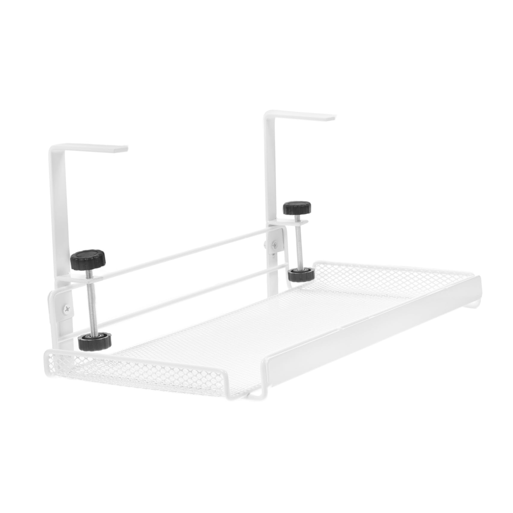 OSALADI Gestione Dei Cavi Elettrici Sotto La Scrivania Ripiano Portaoggetti Morsetto Organizer Per Cavi Da Scrivania Resistente in Acciaio Al Carbonio Montaggio Versatile Per Ufficio e Stu