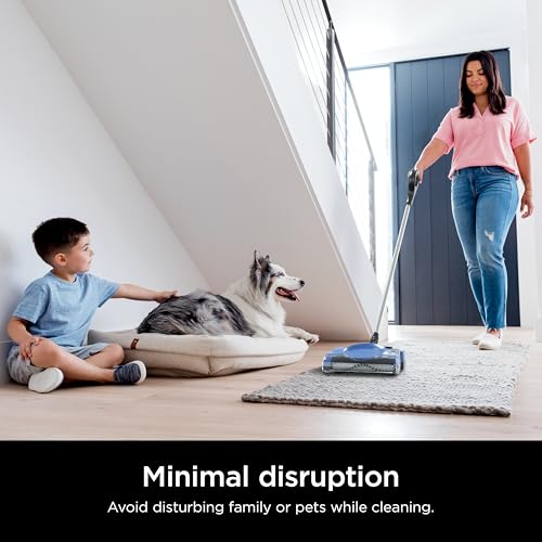 Image of Shark Rechargeable Floor Sweeper,Motorized Brushroll,Compact Swivel Design,Easy-Empty Dust Cup,10 inch Cleaning Path,Powerful Debris,Dust&Pet Hair Pickup,for All Floor Types,Blue,V2700Z,Medium (Pack of 2)