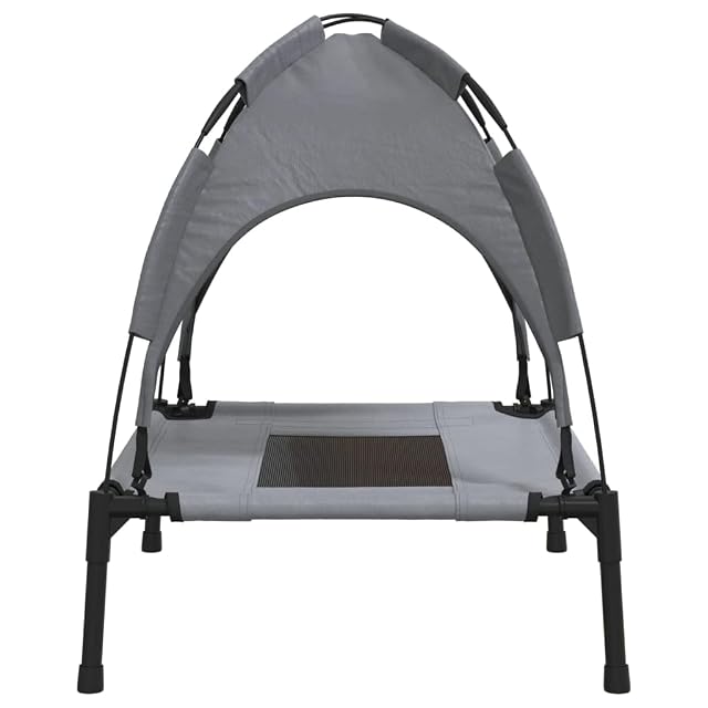 Foto 8 de 8 de vidaXL Cama para Perros con Dosel Antracita Tela Oxford y Acero