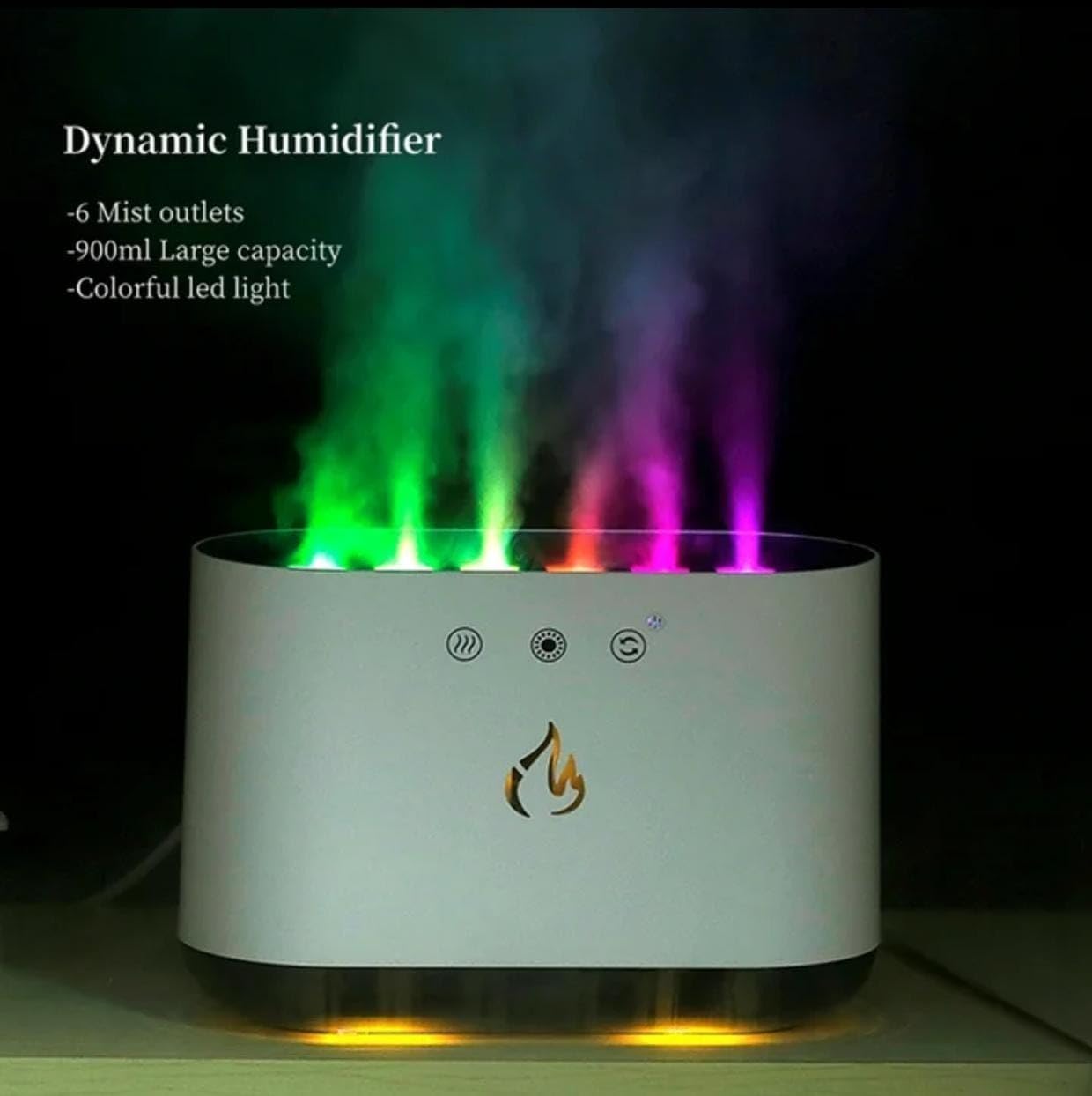 Yadava Humidifier Small USB Office Desktop Bed Mini Home Mute Bedroom Spray Moisturising Air Conditioning Moisturising Air Purification Ultrasonic Mist Maker Cool Mist Humidifier (Rainbow) 4