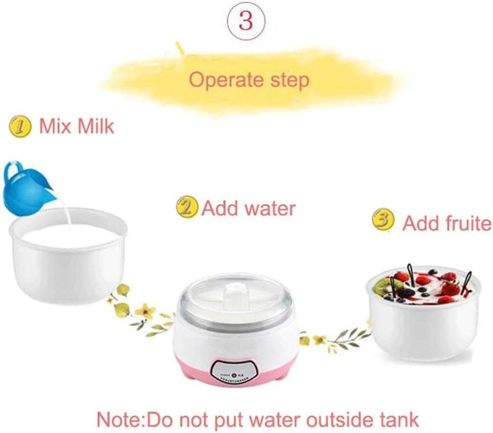 1L Yogurt Maker Stainless Steel Mini Electric Automatic Yogurt Fermentation Machine for Yogurt Using