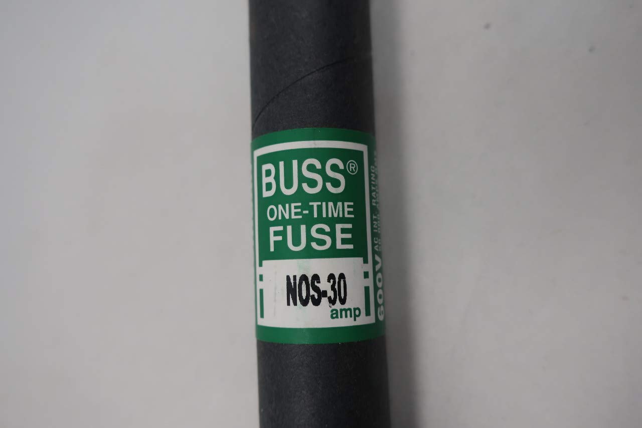 Box of 10 COOPER BUSSMANN NOS-30 Cartridge Fuse K5 30A AMP 600V-AC