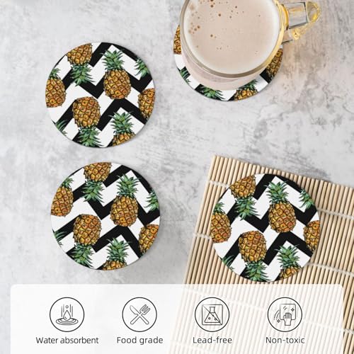 Sous-verres céramique ananas été dessous de verre décoratif table - 6